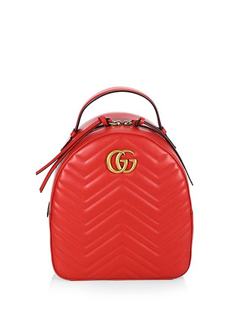 Gucci - GG Marmont Chevron Quilted Leather Backpack