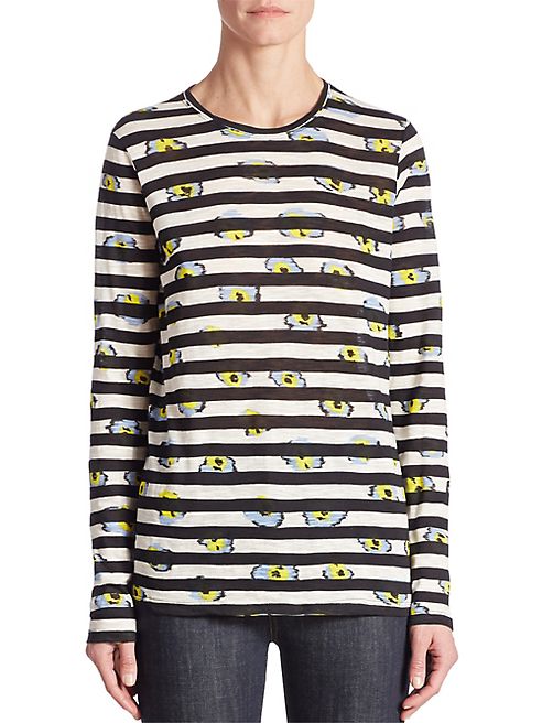 Proenza Schouler - Striped Long-Sleeve Tee