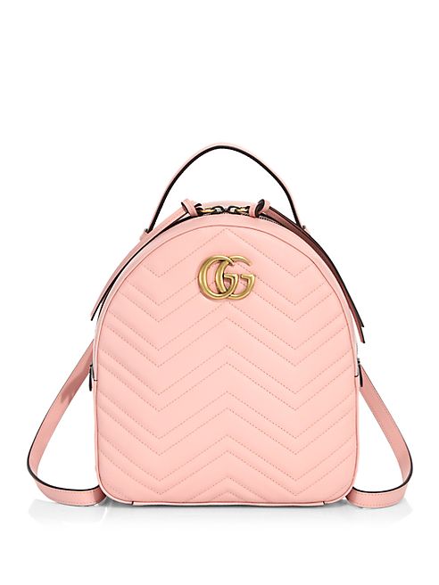 Gucci - GG Marmont Chevron Quilted Leather Backpack