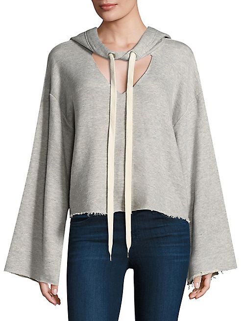 KENDALL + KYLIE - Hooded Cutout Sweatshirt