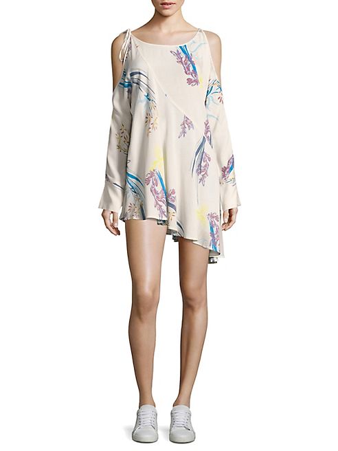 Free People - Clear Skies Cold-Shoulder Floral Printed Tunic