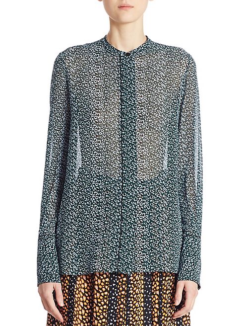 Proenza Schouler - Silk Button Front Top