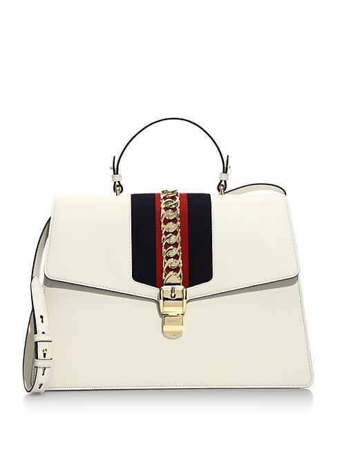 Gucci - Maxi Sylvie Leather Top Handle Bag