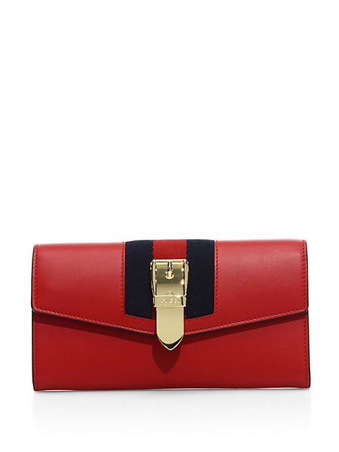 Gucci - Sylvie Leather Flap Wallet