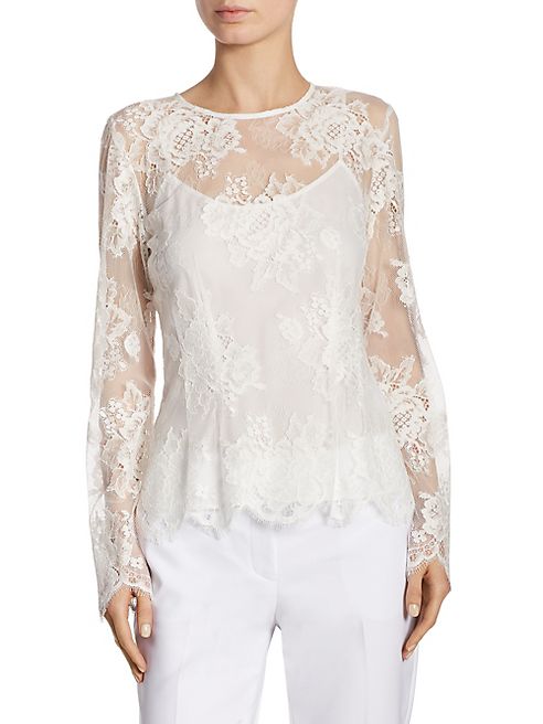 DKNY - Peplum Lace Top