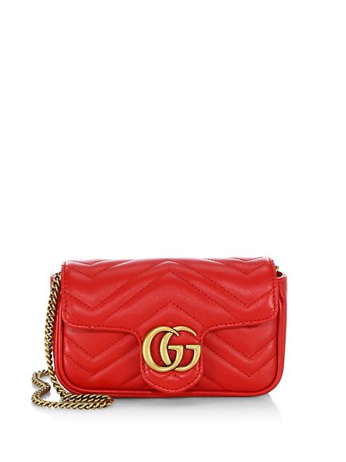 Gucci - GG Marmont Matelassé Leather Mini Chain Shoulder Bag