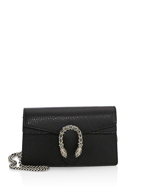 Gucci - Dionysus Leather Mini Chain Shoulder Bag