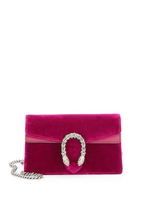 Gucci - Dionysus Velvet Mini Chain Shoulder Bag