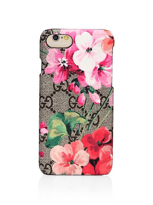 Gucci - Blooms-Print GG Supreme Canvas iPhone 7 Case