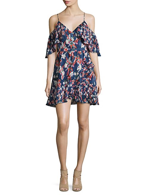 Tanya Taylor - Floral Ikat Silk Dress