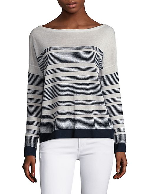 Splendid - Striped Linen Pullover