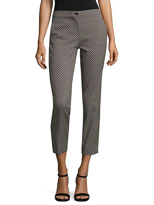 Etro - Cropped Diamond-Print Pants