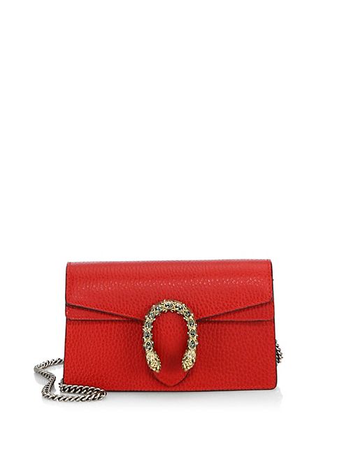 Gucci - Dionysus Leather Mini Chain Shoulder Bag