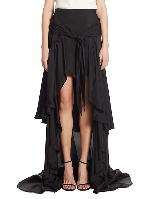 Cinq à Sept - Amora Ruffled Hi-Lo Maxi Skirt