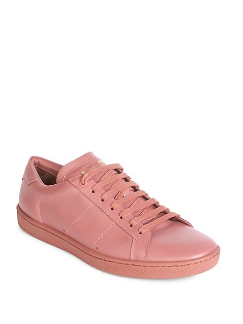 Saint Laurent - Lace-Up Leather Sneakers