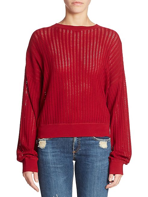 Theory - Verlina B Pointelle-Knit Merino Wool Sweater