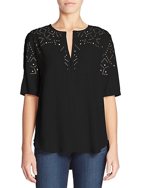 Theory - Antazie Eyelet Top