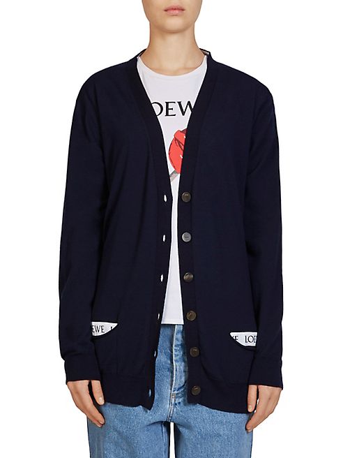 LOEWE - Long Wool Cardigan