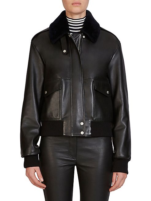 LOEWE - Leather Aviator Jacket