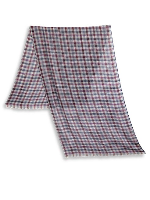 Loro Piana - Check  Cashmere & Silk Scarf