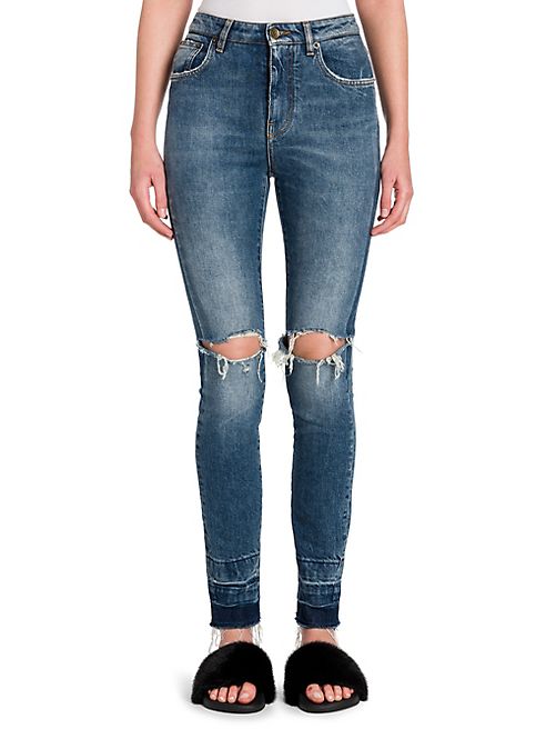 Dolce & Gabbana - Distressed Skinny Jeans