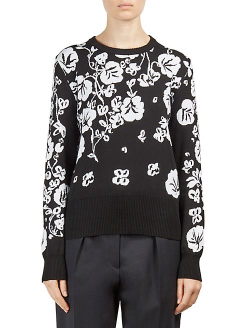 KENZO - Floral Intarsia Crewneck Sweater