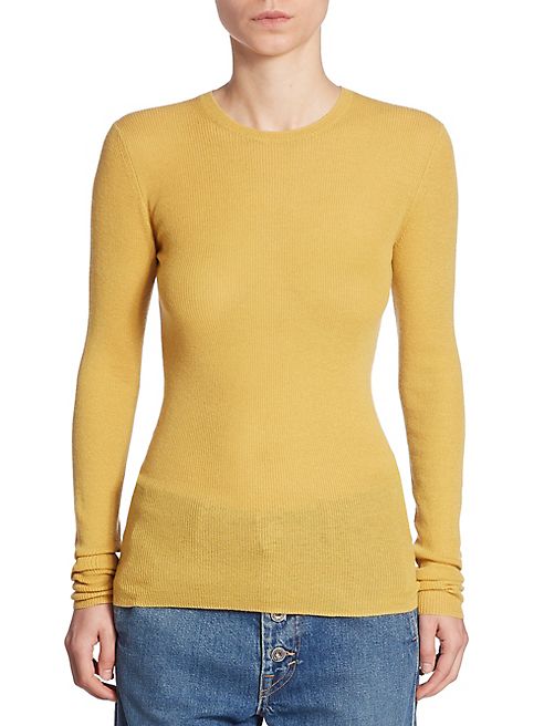 Vince - Ribbed Cashmere Crew Top