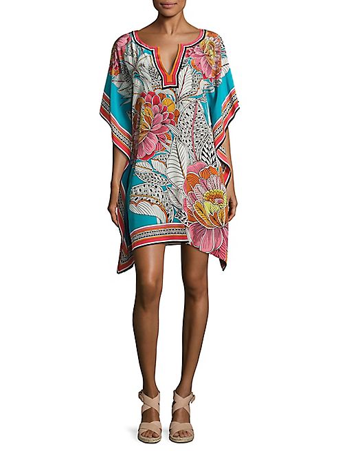 Trina Turk - Theodora Floral-Printed Silk Dress