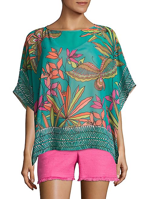 Trina Turk - Marelte Silk Cabana Blouse