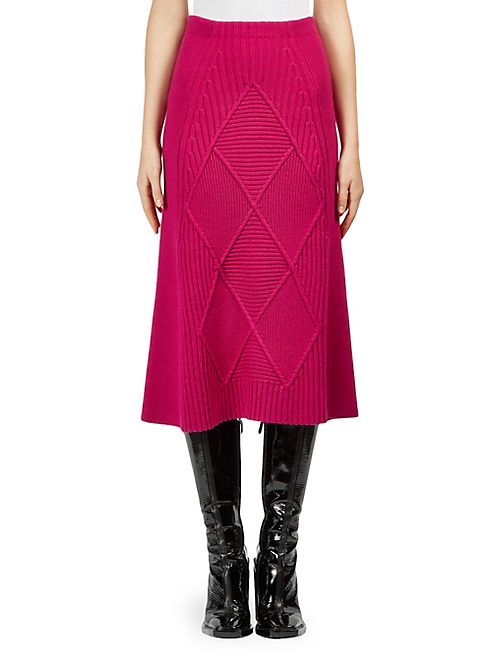 KENZO - Textured Wool Midi Skirt