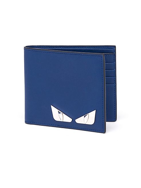 Fendi - Monster Eye Bi-Fold Leather Wallet