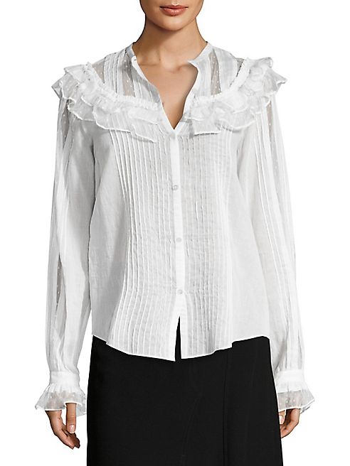 McQ Alexander McQueen - Pin Tuck Cotton Shirt