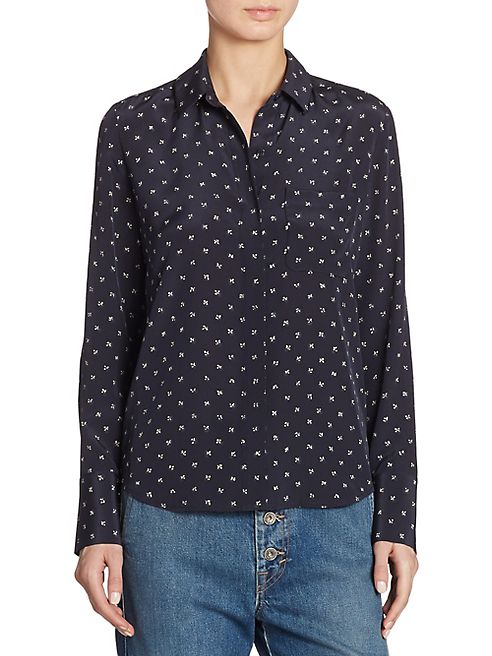 Vince - Dotted Silk Shirt