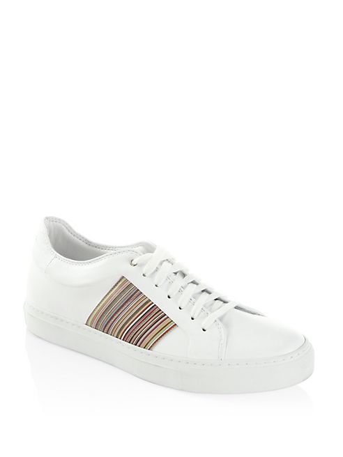 Paul Smith - Striped Low Leather Sneakers