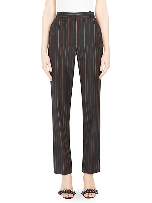 Givenchy - Multicolor Pinstripe Wool Trousers