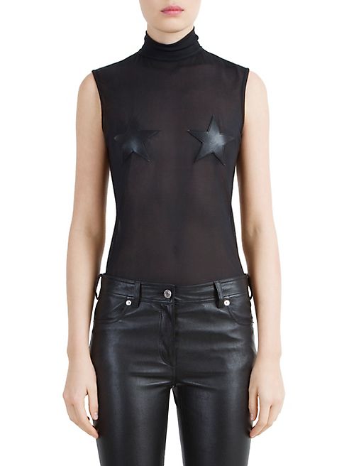 Givenchy - Technical Tulle Star Bodysuit