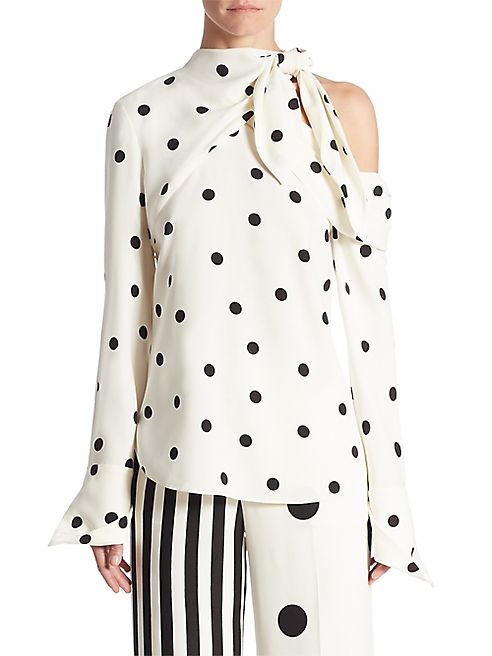 Monse - Polka Dot Silk Blouse