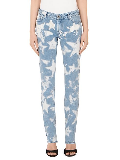 Givenchy - Star Bleached Skinny Jeans