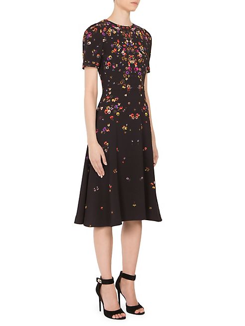 Givenchy - Anna Pansy-Print Cady Dress