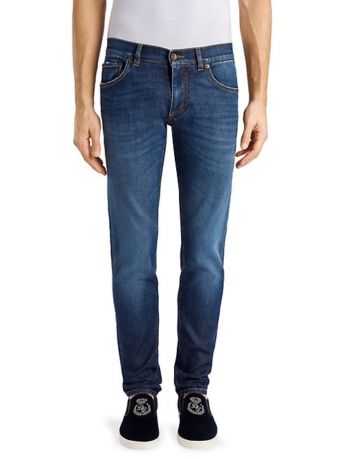 Dolce & Gabbana - Slim Fit Cotton Jeans