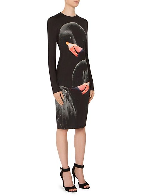 Givenchy - Flamingo Jersey Sheath Dress