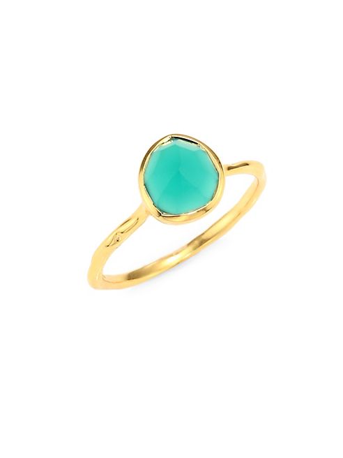 Monica Vinader - Siren  Nugget Green Onyx Cocktail Ring