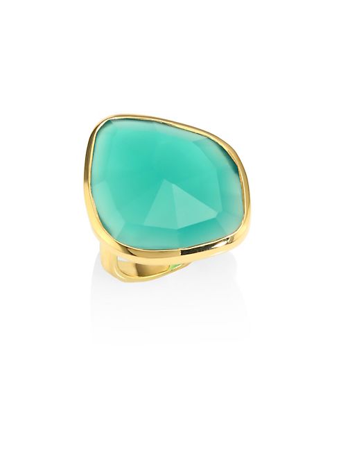 Monica Vinader - Siren  Nugget Green Onyx Cocktail Ring