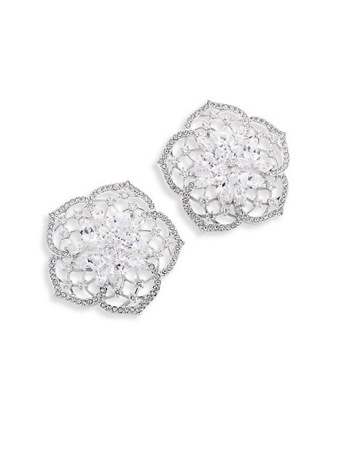 Adriana Orsini - Magnolia Crystal Button Stud Earrings