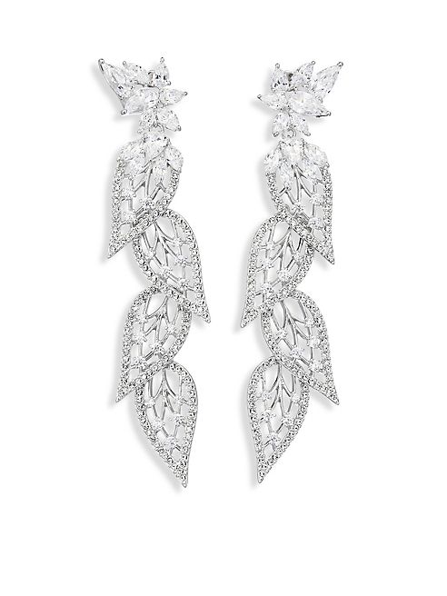 Adriana Orsini - Magnolia Linear Crystal Earrings