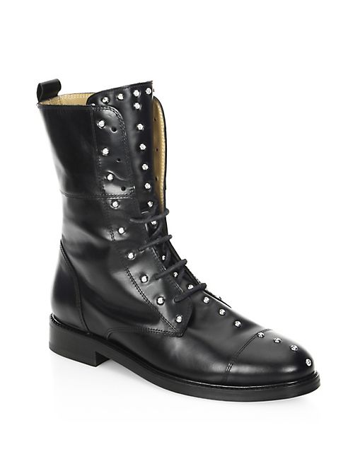 IRO - Rangy Studded Leather Combat Boots