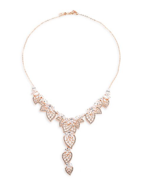 Adriana Orsini - Magnolia Crystal Y Necklace