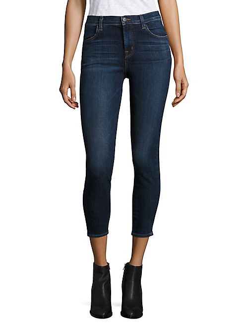 J BRAND - Alana High-Rise Cropped Skinny Jeans/Mesmeric