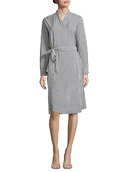 Weekend Max Mara - Biacco Striped Wrap Dress