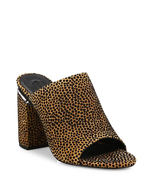 Alexander Wang - Avery Suede Dot Print Mules